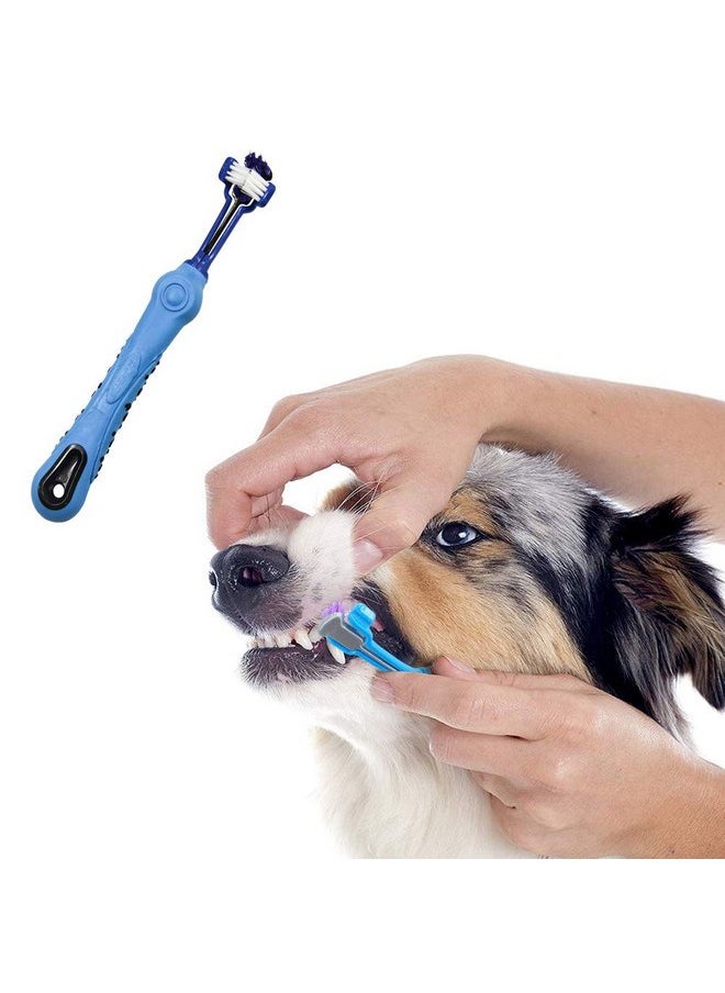 Orgrimmar Orgrimmar 3-Sided Pet Toothbrush Dog Toothbrush Removing Bad Breath Tartar Cleaning Mouth Pet Dental Care Cat Cleaning Mouth (4 Count (Pack of 1))  - Image 4