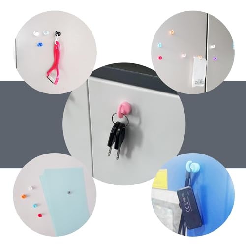 JINGZHAN Small Magnetic Hooks for Hanging 20 Pack Magnetic Push Pin,White Mini Magnetic Hooks - Image 3