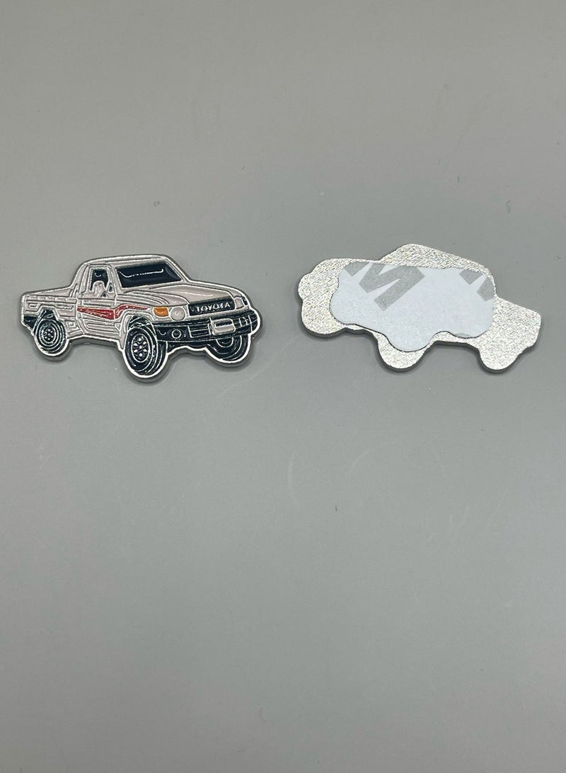 Metal Sticker – Old Toyota Pickup Design - Image 2