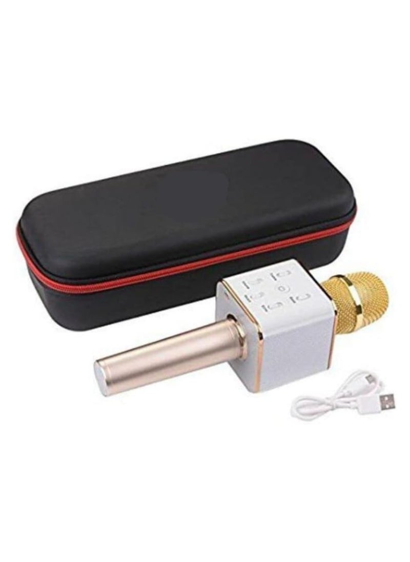 Generic - Portable Wireless Karaoke Microphone Gold , Mini Handheld Cellphone Karaoke Player Built-in Bluetooth Speaker, Karaoke MIC Machine for Home - Image 1