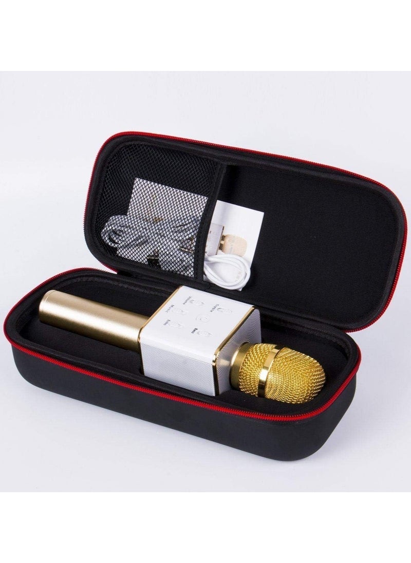 Generic - Portable Wireless Karaoke Microphone Gold , Mini Handheld Cellphone Karaoke Player Built-in Bluetooth Speaker, Karaoke MIC Machine for Home - Image 1