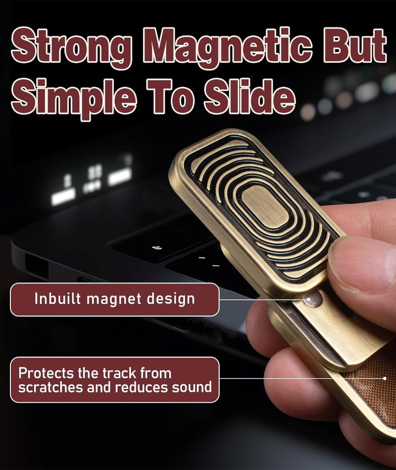 INIMAGINE Stress Relief Toys Adults, Fidget Toy, Relaxation Fidget Slider Adults Portable Fidgets Gifts Slider Poker Toy Focus Anxiety Stress Relief Desk Toys Slider Sensory Toy for Kids Women Men(4.3×2.5cm) - Image 3