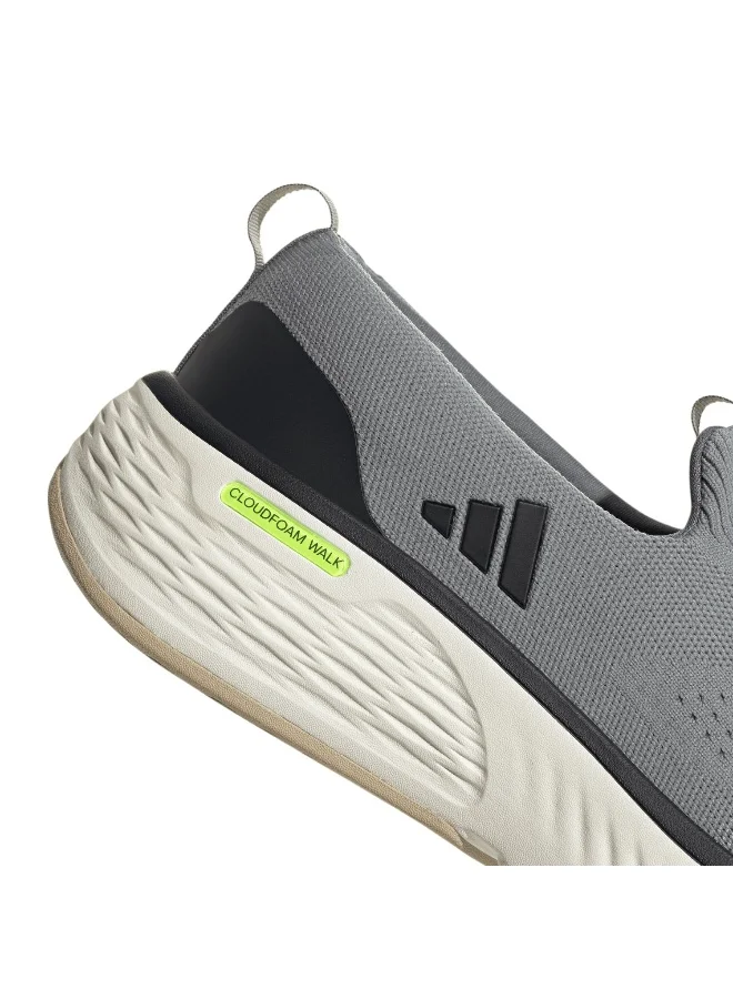 adidas حذاء رياضي رجالي Cloudfoam Go Lounger رمادي مقاس 6.5