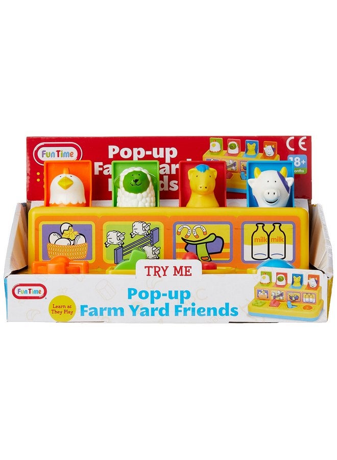 وقت مرح مجموعة Fun Time Pop Up Farmyard Friends باللون الأصفر - Image 2