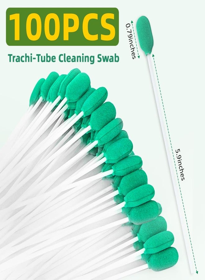 EHUSPU Trache-Tube Cleaning Swab,Tracheostomy (Green 1 Pack of 100 Pcs, XL - Image 4