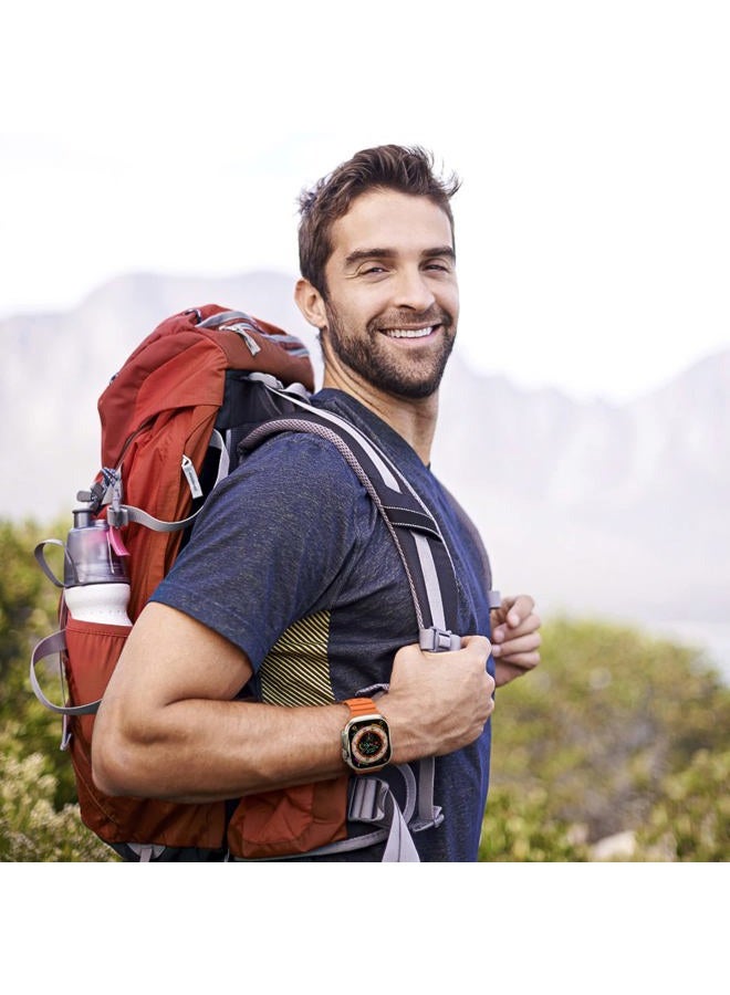 Suitisbest Sport Bands Compatible with Apple Watch Ultra 2 Band/Apple Watch Ultra Band 49mm 45mm 44mm 42mm for Men Women, Waterproof Silicone Wristbands Replacement Strap for iWatch Series 9 8 7 6 5 SE Ultra - Image 5