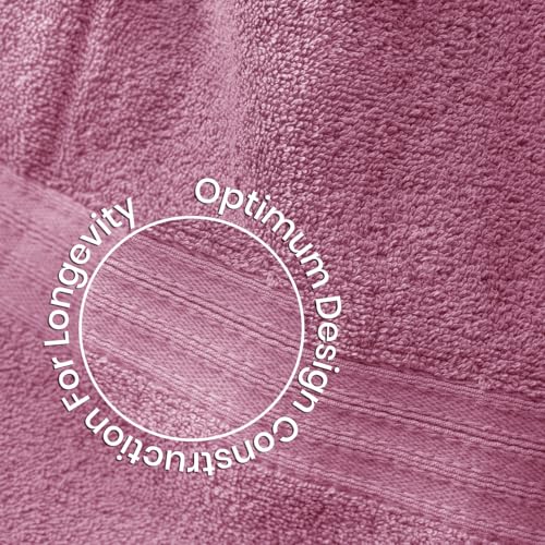 Sassoon Kama 100% Cotton Large Bath Towel in 450 GSM- Grape - Image 3