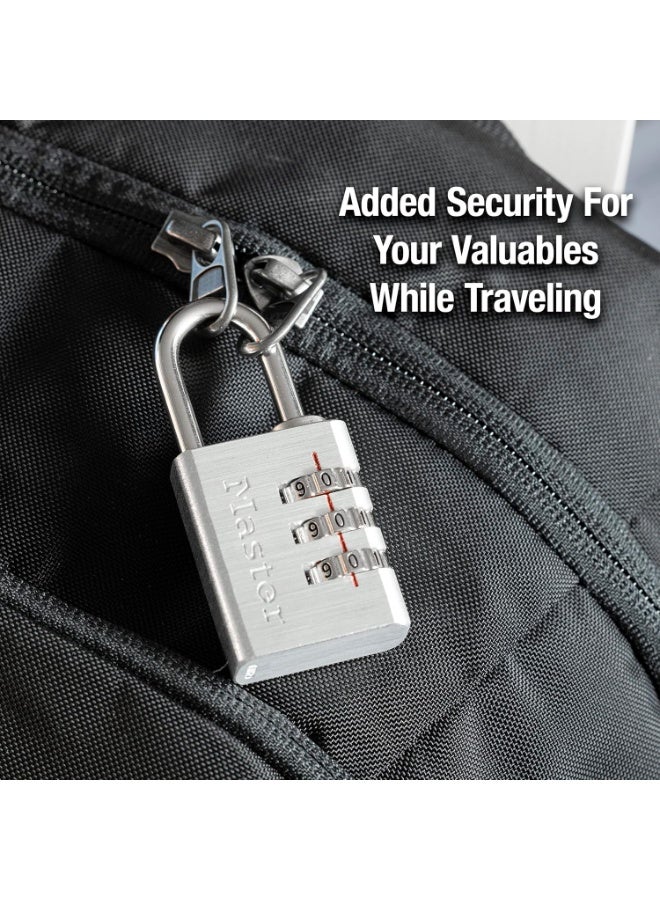 Master Lock Master Lock 630D Set Your Own Combination Lock, Aluminum, 1-3/16 in. Wide  - Image 5