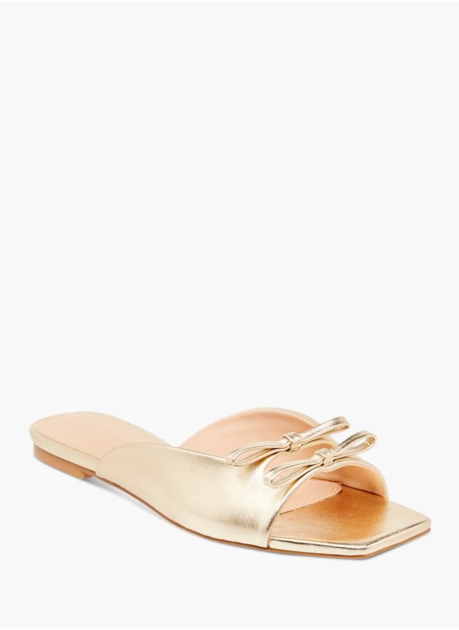 Celeste Womens Solid Slip-On Slide Sandals  - Image 1
