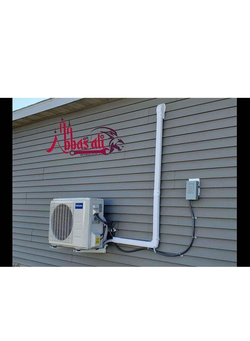 ABBASALI Heavy Duty Air Conditioner Outdoor Wall Mounting Brackets Ac out door stand for 1 Ton, 1.1 Ton, 1.2 Ton, 1.5 Ton, 2 Ton Outdoor Units With FIX Bolts, T SPANNER & Glove (500x500 mm)  - Image 4