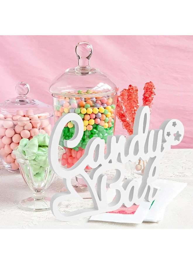 TPGP Candy Bar Decorative Wood White Decorative Lettering - Image 5