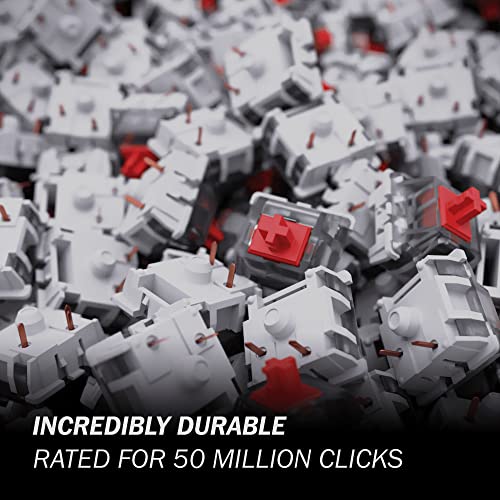 Gateron KS-9 RGB Mechanical MX Type Key Switch - Clear top (65 Pcs, Red) - Image 4