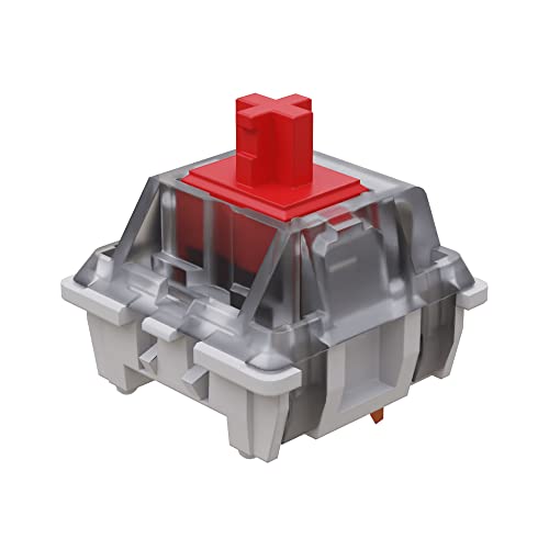 Gateron KS-9 RGB Mechanical MX Type Key Switch - Clear top (65 Pcs, Red) - Image 1