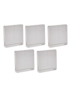 Schneider Electric E8332L1_WE AvatarOn White - 1-way plate switch 2 gang 16AX - Pack of 5 - pzsku/Z4E0E8F74C85048DA2E92Z/45/_/1710411042/8fe51905-e6d1-48fc-a15a-14049f2f62da