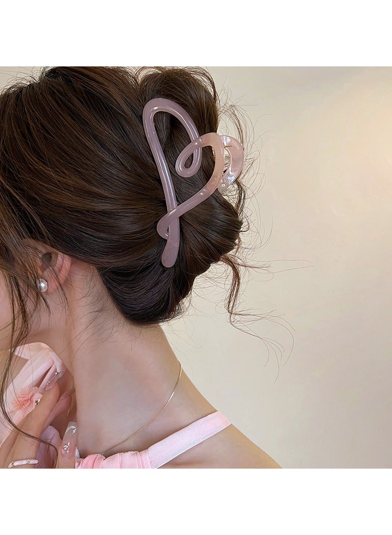 Goolsky Acrylic Love Hair Grabber for Women, High-end Shark Hair Clip, Simple Hairpin, Spring - Image 3