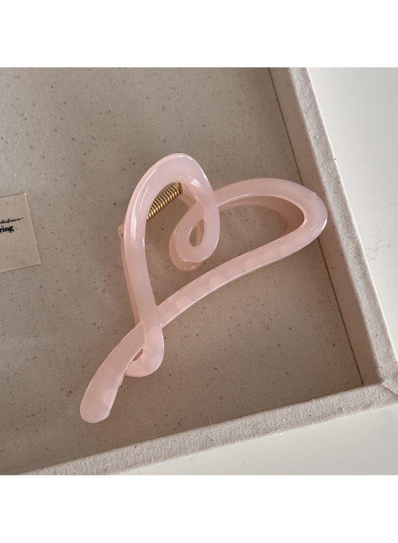 Goolsky Acrylic Love Hair Grabber for Women, High-end Shark Hair Clip, Simple Hairpin, Spring - Image 5