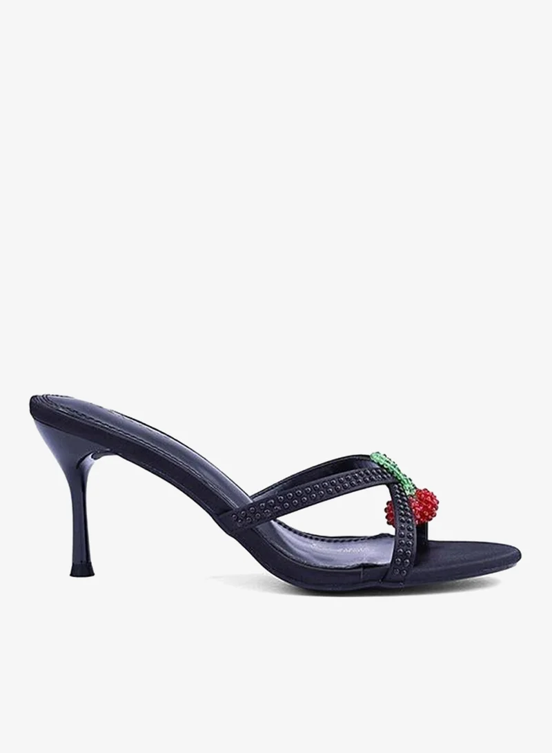 أيقون كعب مفتوح مطرز