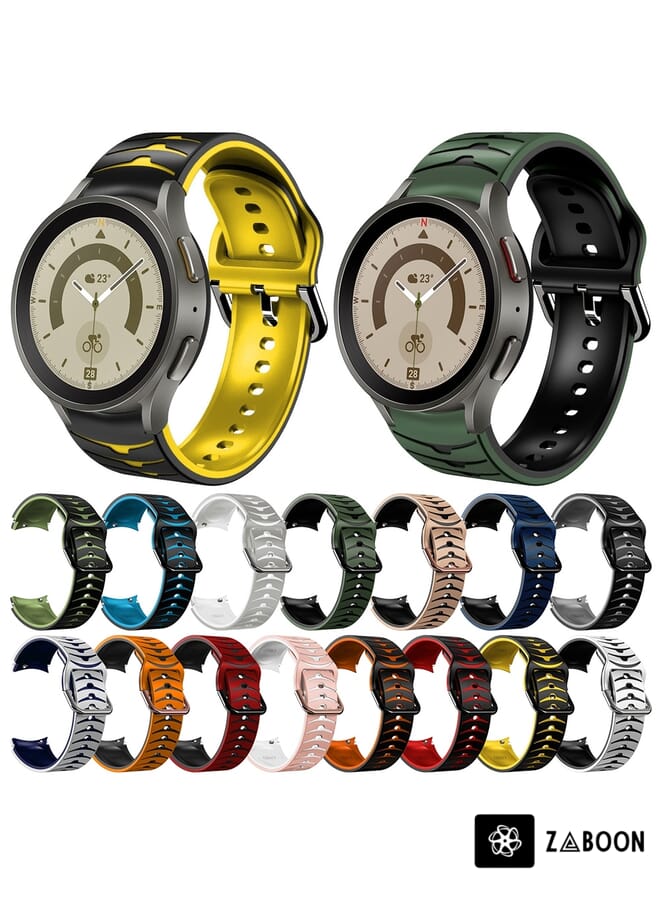 Zaboon سوار ساعة سامسونج جالاكسي ووتش 5 برو 45 مم بتصميم منحني من السيليكون - Image 3