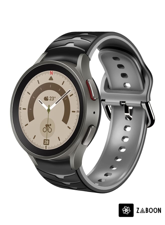 Zaboon سوار ساعة سامسونج جالاكسي ووتش 5 برو 45 مم بتصميم منحني من السيليكون - Image 1