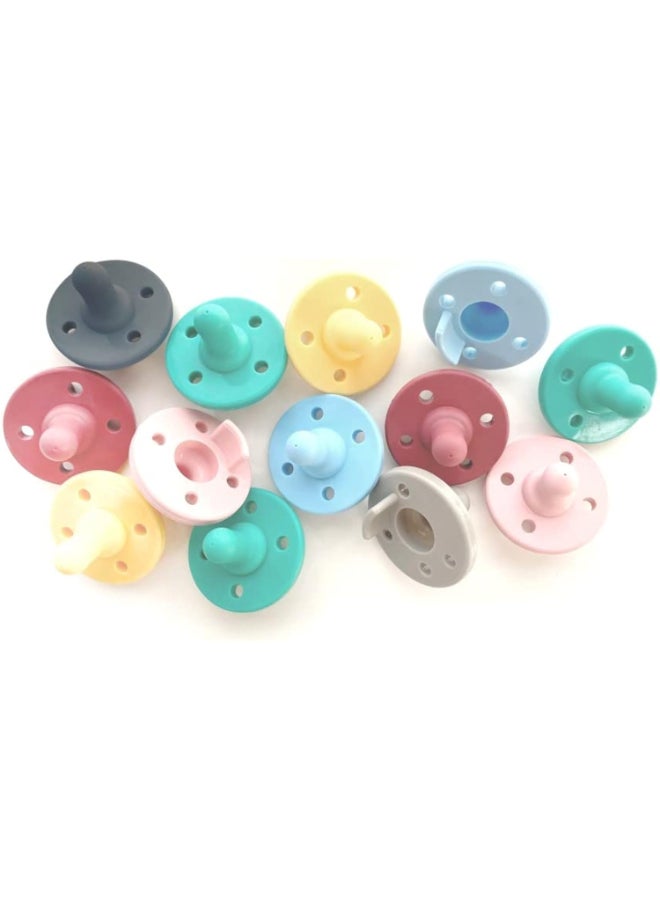 Minikoioi Pack of 2 Silicone Basics Soother - Green/Rose - Image 3