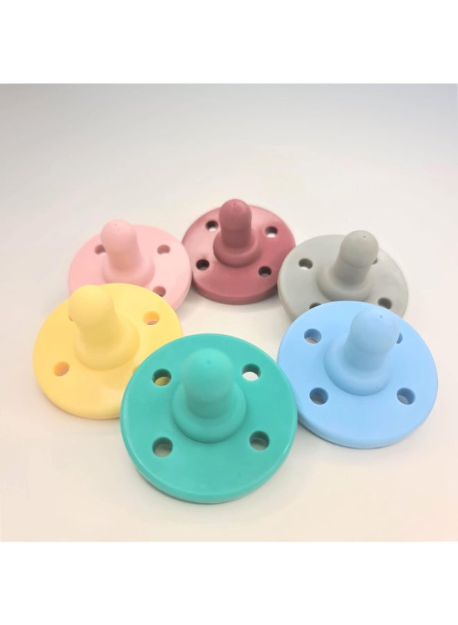 Minikoioi Pack of 2 Silicone Basics Soother - Green/Rose - Image 5