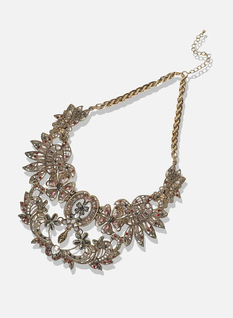 SOHI Designer Statement Stone Artificial Necklace Jewellery