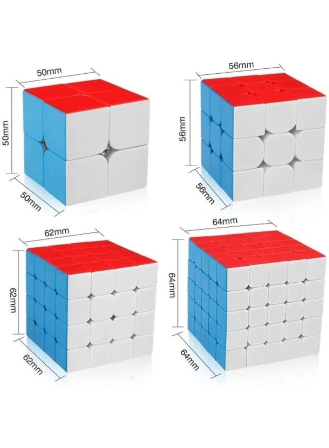 مجموعة ألعاب لغز مكعب روبيك مكونة من 4 قطع للأطفال - Image 2