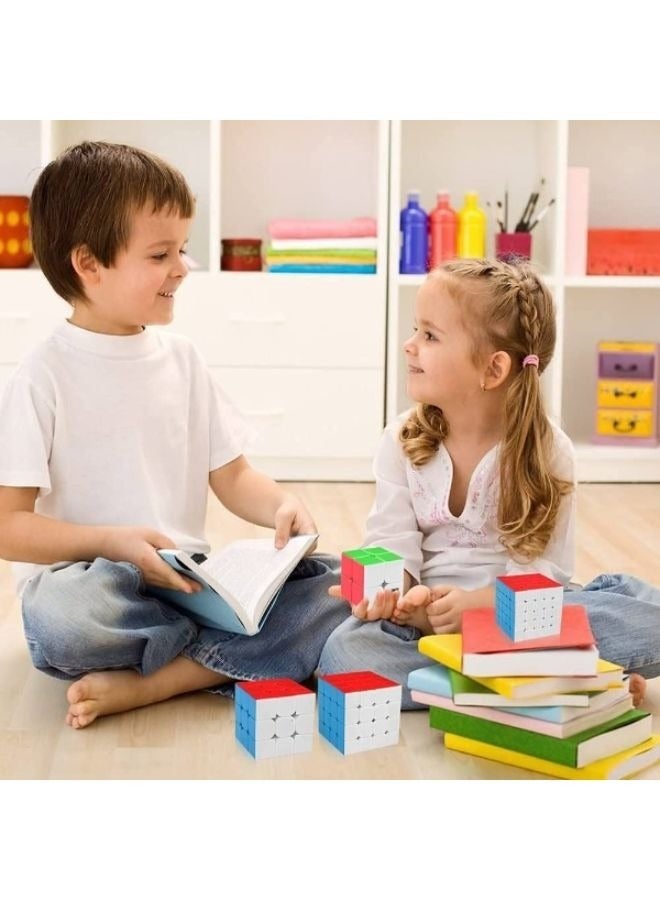 مجموعة ألعاب لغز مكعب روبيك مكونة من 4 قطع للأطفال - Image 4