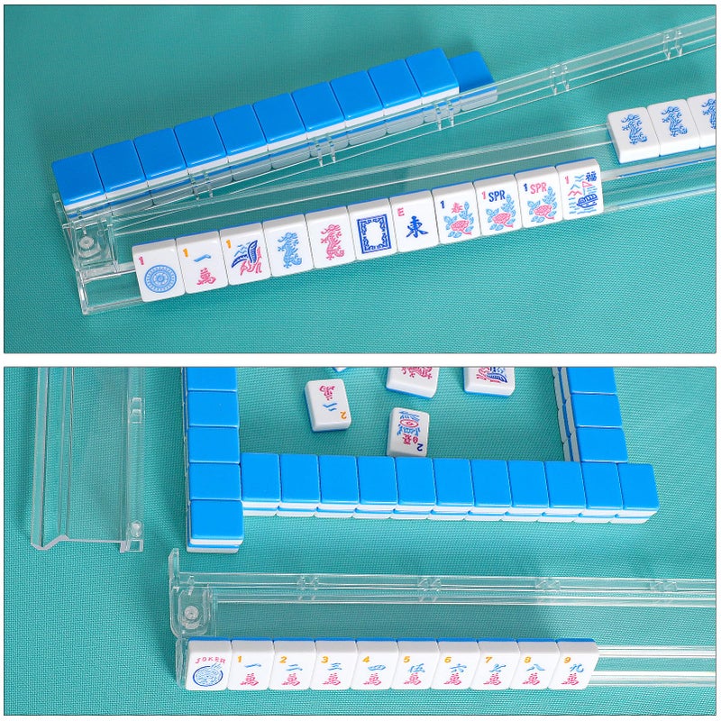 GUSTARIA American Mahjong Tiles (1.2â€,Tiles Only), 166 Pcs American Mahjong Tile Set with Blue Color - Image 4