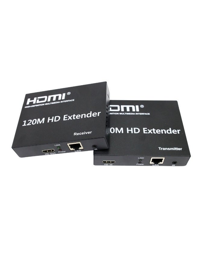 XLT HDMI Ethernet Extender to RJ45 1080P, Connect Over by Cat6 Cat7 Cable - 120m  - Image 1