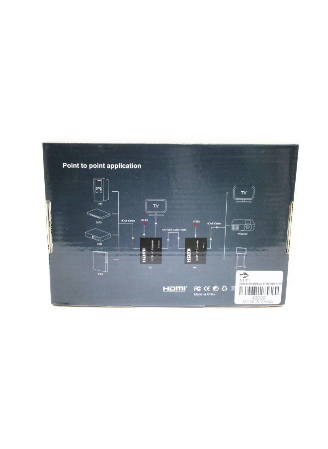 XLT HDMI Ethernet Extender to RJ45 1080P, Connect Over by Cat6 Cat7 Cable - 120m  - Image 5