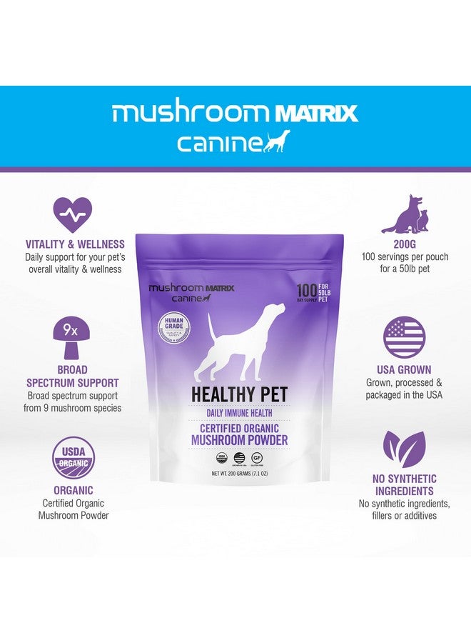 mushroom Matrix Om Mushroom Matrix Healthy Pet Mushroom Supplement, Supports Daily Functional Immune Support for Dogs & Cats, 200 Grams, 7.1 oz - Image 3