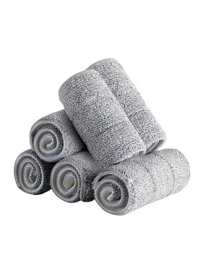 UPC U.P.C. Flat Mop Microfiber Refill Set Of 6, Super Absorbent, Washable And Reuseable Cleaing Pads, 38Cm - Suitable For Upc - Image 1