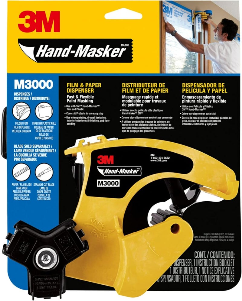 3M Hand-Masker M3000 Dispenser for Film and Paper Masking - Image 1