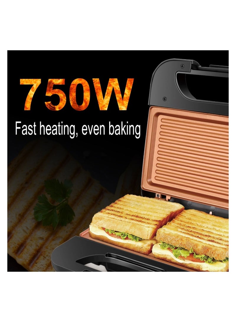 Sonifer Sandwich maker/Mini Grill – 750 Watt 750 W SF-6079 Multicolour - Image 2