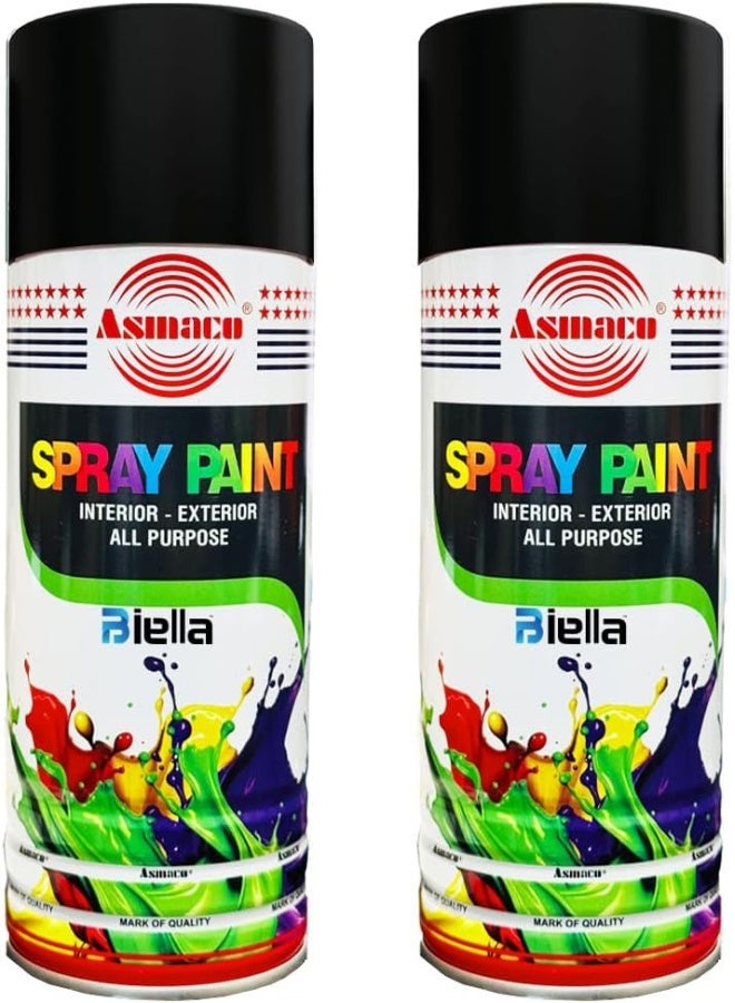 Biella Spray Paint (Matt Black 2Pcs)