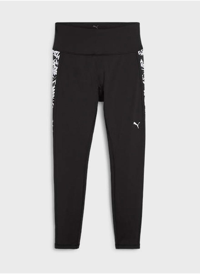 PUMA - 7/8 All Over Printed Tropical High Waist Tights - Image 1