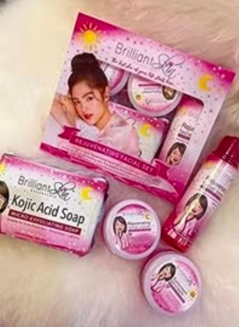 بريليانت سكين مجموعة تجديد البشرة الرائعة للوجه شفاف