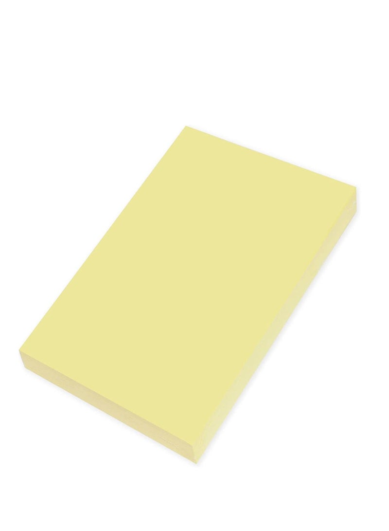 100-Piece A4 Size Bristol Card Yellow 240gsm Thickness - Image 1