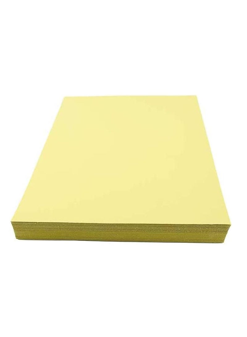 100-Piece A4 Size Bristol Card Yellow 240gsm Thickness - Image 2