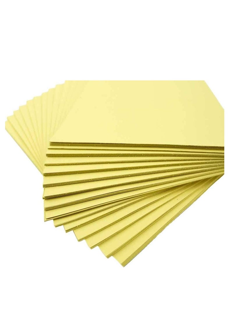 100-Piece A4 Size Bristol Card Yellow 240gsm Thickness - Image 3