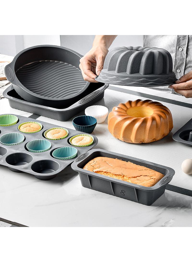 12pcs silicone cake mold, baked egg tarts, steamed egg supplement mold, silicone Mafen cup - Image 3