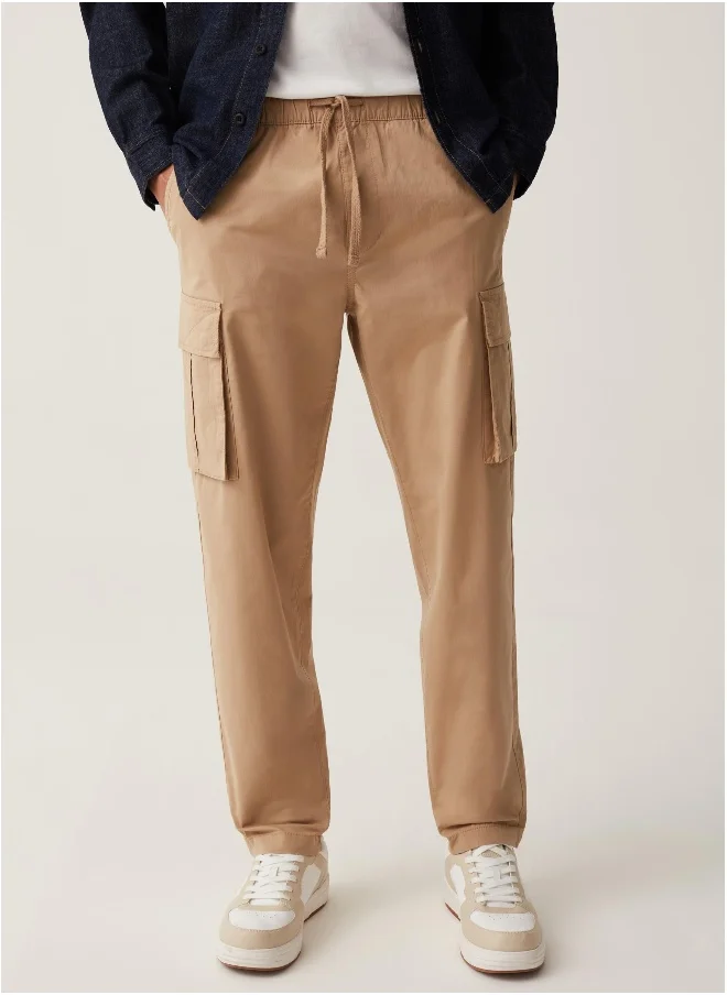 او في اس Ovs Grand&Hills Stretch Cotton Cargo Joggers