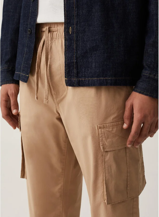 او في اس Ovs Grand&Hills Stretch Cotton Cargo Joggers