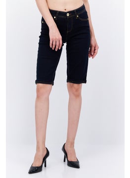INC Women Plain Demin Short, Navy  - Image 1