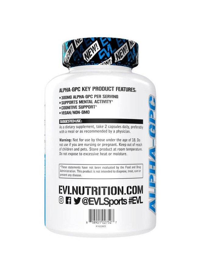 Nootropic Alpha Gpc Choline Supplement Alpha Gpc 600 Mg Nootropics Brain Support Supplement Acetylcholine Precursor And Mood Booster Evl Nutrition Brain Supplement For Memory And Focus Support