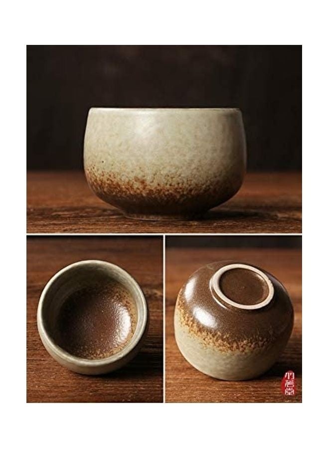 Set Of 5 Double Walled Ceramic Espresso Coffee Cup Multicolour 100ml - Image 3