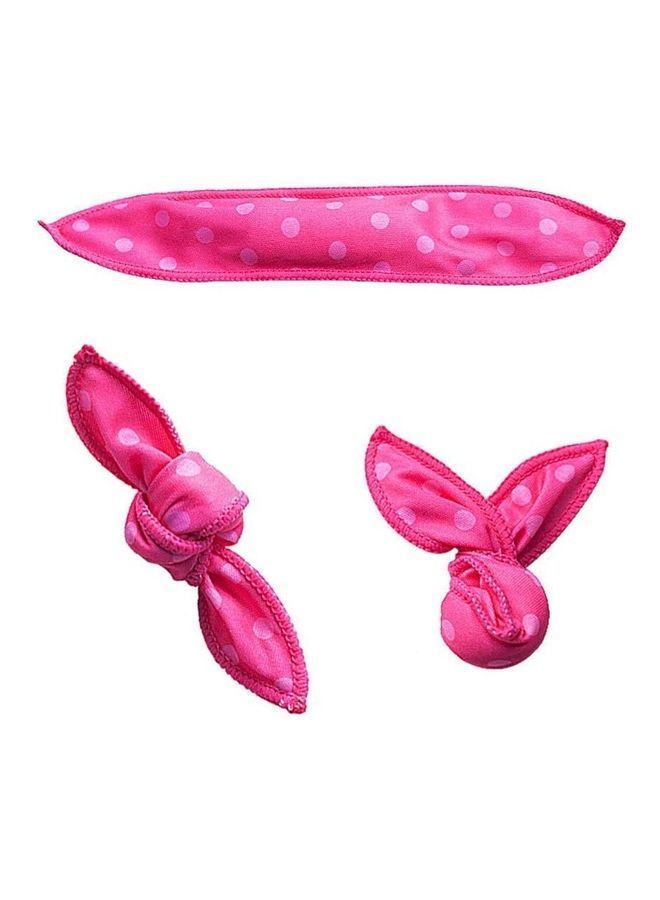 NIBEMINENT 20-Piece No Heat Flexible Hair Curlers Rollers Pink - Image 2