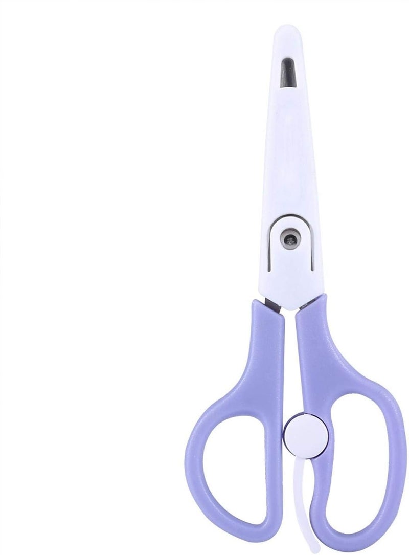 Yinhing Baby Food Scissors, Baby Food Scissors,Portable Stainless Steel Scissor Children Safety Food Cutter with Cover for Baby Infant Complementary Food() - Image 5
