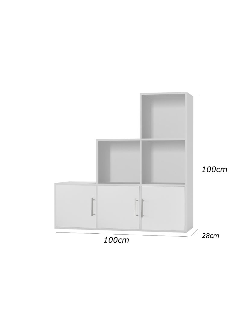 Furniture Store Modern library, height 100 cm - width 100 cm - depth 28 cm, from Furniture Store. - Image 3